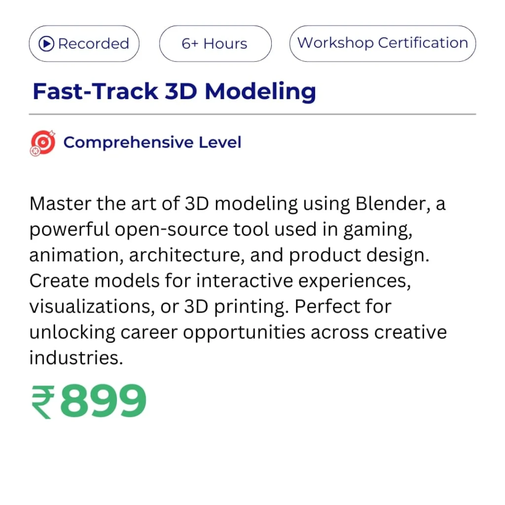 Fast-Track 3D Modeling